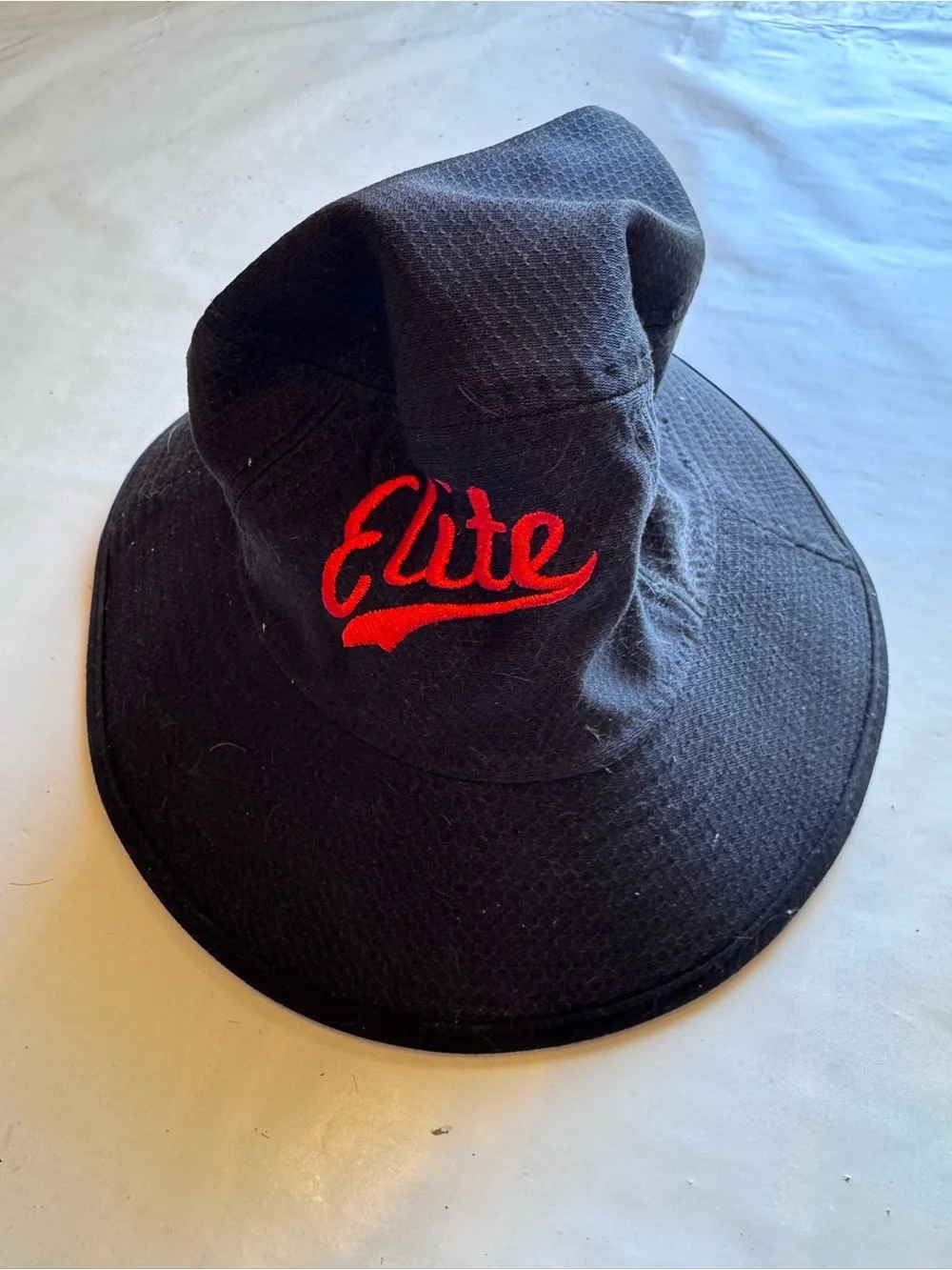 New Era Kids Black Bucket Hat with Red 